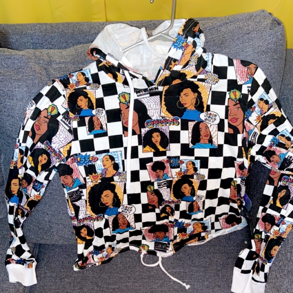 Large On Fire Hoodie.